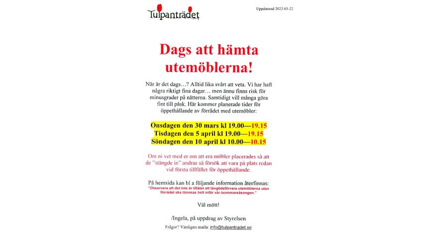 Bild på flyer